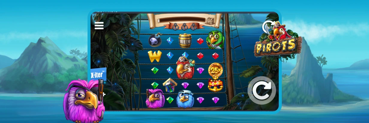 Pirots 1 Banner Gameplay.